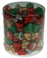 Bells Milk Chocolate 1150g Barrels, and 500g Half Barrels.