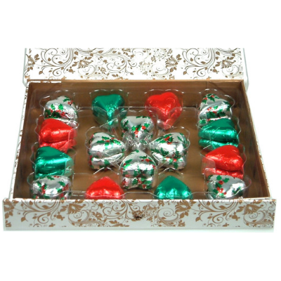 Tiffany-White-Hearts-Milk-Chocolate-Christmas Chocolate Gems